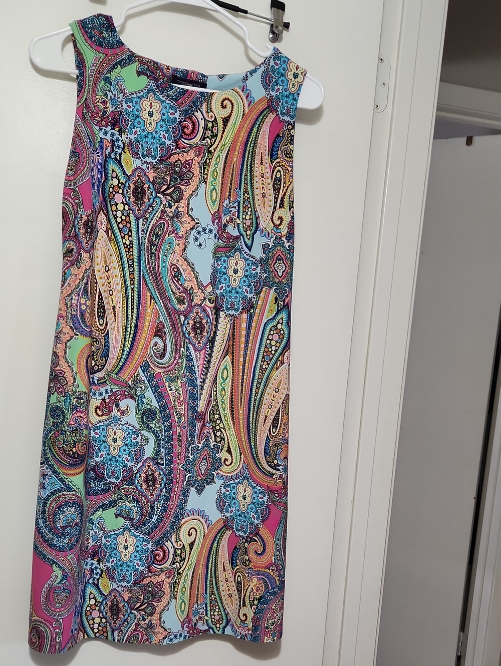 VTG Tommy Hilfiger Multicolor Paisley Print Summer Dress Sz 10